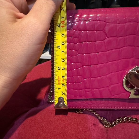 Kate Spade berryblitz romy croc embossed chain wallet - Picture 5 of 8